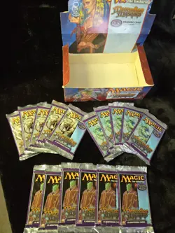 MtG MERCADIAN MASQUES (16) Factory Sealed Booster Packs + original booster box - Image 2