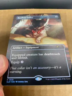MTG 1x RAINBOW FOIL Basilisk Collar 1920 Secret Lair Magic the Gathering x1 NM - Image 3