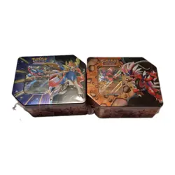 Pokemon TCG Slashing Legends 5 Pack Tins SEALED Art Set Zacian and Koraidon EX - Image 1