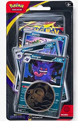 Mega Evolution—Pitch Black Pokemon TCG Booster Pack w/ 3 Promo Cards & Coin - Image 1