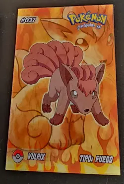 VULPIX X NINETALES - POKEMON EVOLUTION RARE 3D CCG CARD - Image 1