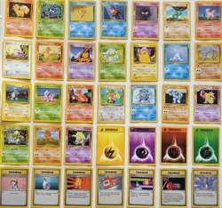 VINTAGE POKEMON BASE SET CARDS COLLECTION (( 35 CARDS )) GROUP B - Image 1