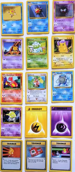 VINTAGE POKEMON BASE SET CARDS COLLECTION (( 35 CARDS )) GROUP B - Image 4
