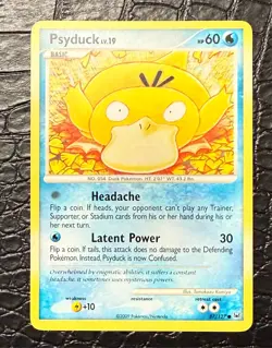 Psyduck LV.19 87/127 Platinum Pokemon Common Card - LP/NM Condition - Image 1