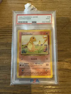 Charmander 46/102 psa 9 - MINT - Base Set - 1999 Pokemon Card - Image 1