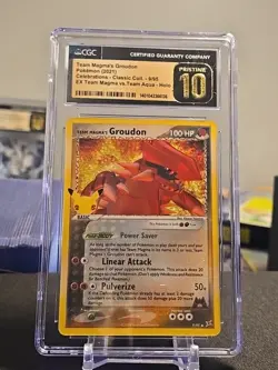Pokemon GRADED 2021 Team Magma's Groudon 9/95 Celebrations PRISTINE 10 CGC - Image 1
