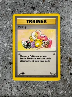 Pokemon TCG Cards 1st Edition Mr. Fuji 58/62 Fossil Uncommon EXC-NM - Image 1