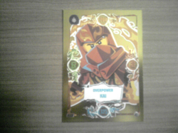 LEGO NINJAGO TCG Serie 9 GOLDKARTE OVERPOWER KAI 254 Karte Card - Image 1