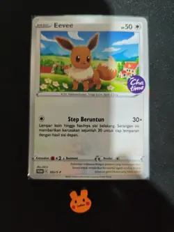Pokemon Eevee Chatime Promo Stamped Limited Campaign 355/S-P Indonesia NM - Image 1