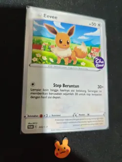 Pokemon Eevee Chatime Promo Stamped Limited Campaign 355/S-P Indonesia NM - Image 2