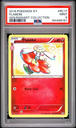 Pokemon TCG 2016 Flabebe RC17/RC32 Generations Radiant Collection PSA 9 - Image 1