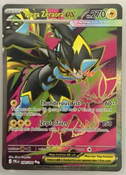 Mega Zeraora EX 098/084 Pitch Black Full Art Pokemon TCG - Image 1