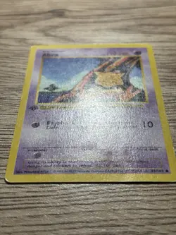 Pokemon TCG Abra 043/102 Base Set Shadowless 1st Ed Common Moderately Played - Image 3