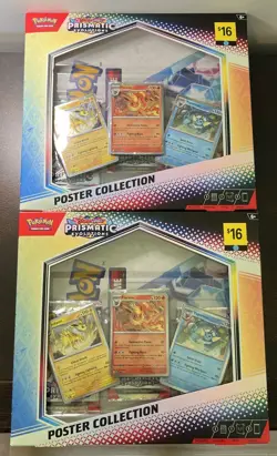 Pokemon Prismatic Evolutions Poster Collection DG - Set of 2 - New Sealed - Image 1