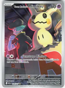 Pokemon Team Rocket's Mimikyu 238/217 Ascended Heroes Pokemon Holo NM - Image 1
