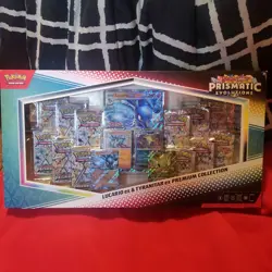 PRISMATIC EVOLUTIONS Lucario EX and Tyranitar EX Premium Collection - Image 1