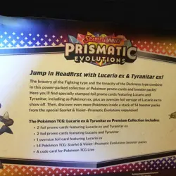 PRISMATIC EVOLUTIONS Lucario EX and Tyranitar EX Premium Collection - Image 2
