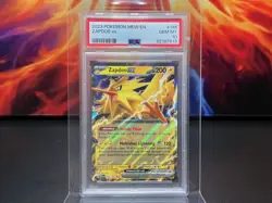 2023 POKEMON MEW EN-151 #145 ZAPDOS EX DOUBLE RARE PSA 10 🐦‍🔥 - Image 1