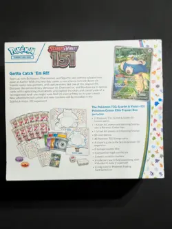 Pokemon Center Stamp Scarlet & Violet 151 Elite Trainer Box FACTORY SEALED - Image 2
