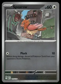 2025 Spearow - 102/132 Common Reverse Holo NM ME01: Mega Evolution Pokemon - Image 1