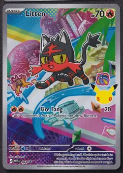 Litten 044 Holo Promo ME: Mega Evolution Promo Pokemon Lightly Played - Image 1
