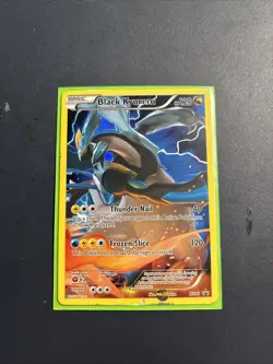 Pokemon TCG Black Kyurem XY80 Full Art Black Star Holo LP Promo 2015 Mint - Image 1