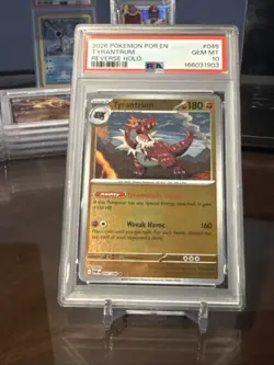 2026 POKEMON POR EN-PERFECT ORDER #045 TYRANTRUM REVERSE HOLO PSA 10 - Image 1