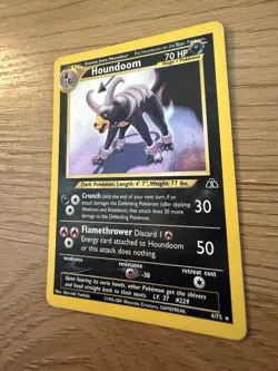 Pokemon TCG Neo Discovery Houndoom 4/75 Holo Rare Eng 70 HP - Image 5