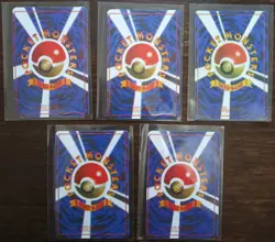 Pokemon Holo Prism Japanese Vending Sticker Cards Lot of 5 Cards - Image 2
