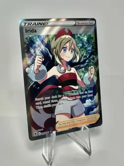 Pokemon Irida Full Art Holo Ultra Rare #186/189 Astral Radiance - Image 3