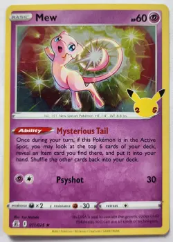 Mew 011/025 | Celebrations | Holo Rare | Pokemon TCG - Image 1
