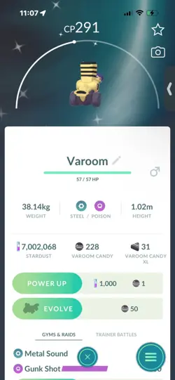 Pokemon Go Shiny Varoom - Image 1