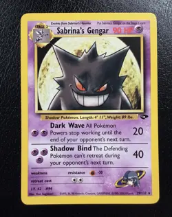 Pokemon TCG Sabrina's Gengar 29/132 Gym Challenge Unlimited NM/LP - Image 1