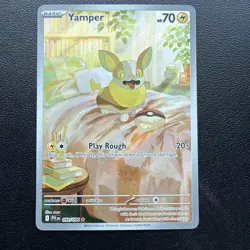 Pokemon TCG Phantasmal Flames Illustration Rare Yamper #099/094 - Image 1