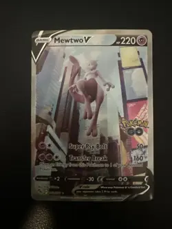 Mewtwo V (Alternate Full Art) 072/078 Pokemon GO Holo - Image 1