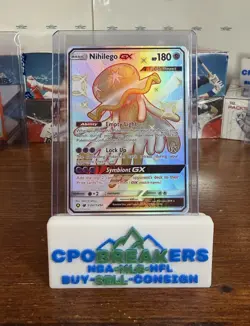 Pokemon Nihilego GX Shiny Holo Rare Hidden Fates SV62/SV94 Ultra Beast Pokemon 1 - Image 1