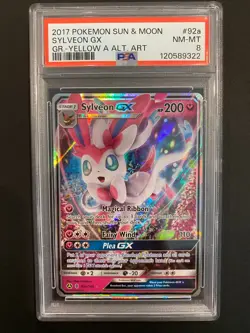 Sylveon GX 92a/145 Pokemon Alternate Art Promo PSA 8 NM/MINT - Image 1