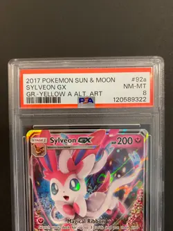 Sylveon GX 92a/145 Pokemon Alternate Art Promo PSA 8 NM/MINT - Image 2