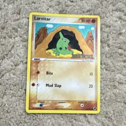 Pokemon TCG Larvitar Dragon Frontiers 51/101 (2006) 50 HP EN Reverse Holo - Image 1