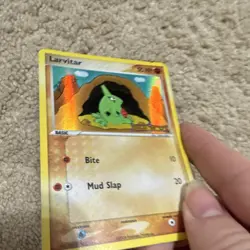 Pokemon TCG Larvitar Dragon Frontiers 51/101 (2006) 50 HP EN Reverse Holo - Image 3