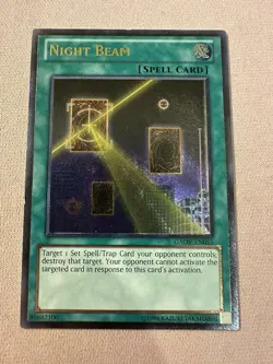 Yu-Gi-Oh! Night Beam GAOV-EN055 Ultimate Rare Near Mint - Image 1