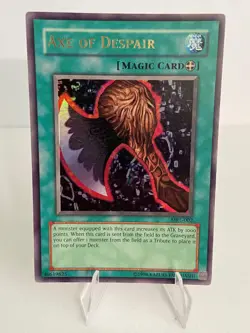 Yugioh Axe of Despair MRL-002 Ultra Rare Holo - OG Print - MP - Unlimited - Image 1