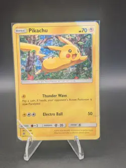Pokemon Pikachu TCG Holo Card 5/12 McDonald's Promo Heavy Play - Image 1