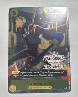 Roronoa Zoro (113) (Regionals Finalist Card Set 26-27) - One Piece Promotion Car - Image 1