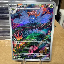 Pokemon Gloom 198/197 Obsidian Flames Illustration Rare Holo TCG Card - Image 1
