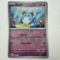 Marill and Azumarill 4 Card Lot ~Cute cards~ Pokemon TCG - 3 Reverse Holo Cards - Image 2