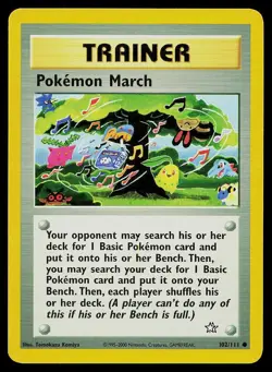 Pokemon Card Neo Genesis Pokemon March 102/111 Common - Image 1