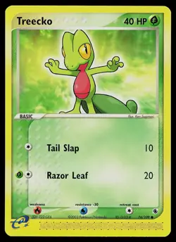 Pokemon Card Ruby & Sapphire Treecko 76/109 Common - Image 1