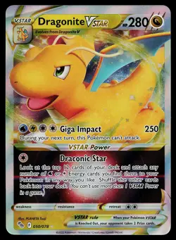 Pokemon Card Pokemon GO Dragonite VSTAR 050/078 Rare VSTAR Holo - Image 1
