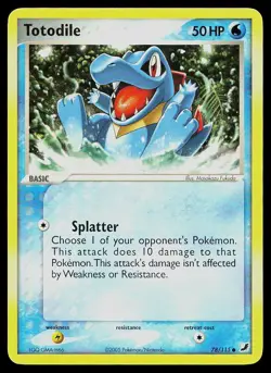 Pokemon Card Unseen Forces Totodile 78/115 Common - Image 1